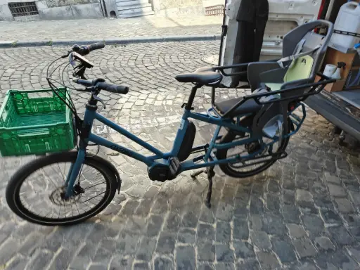 Vélo électrique d'entreprise personnel disponible en leasing à Liège Vélo longtail équivalent au Tern GSD mais il s'agit d'un oxfort - Mes10 Cycles