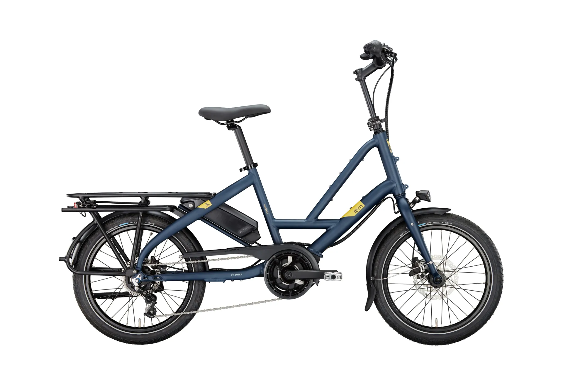 [QH.0005] Tern Quick Haul P8i - Nexus 8 Chaine - 400 Wh BOSCH Active Plus (Brown Grey / Winter Moss)